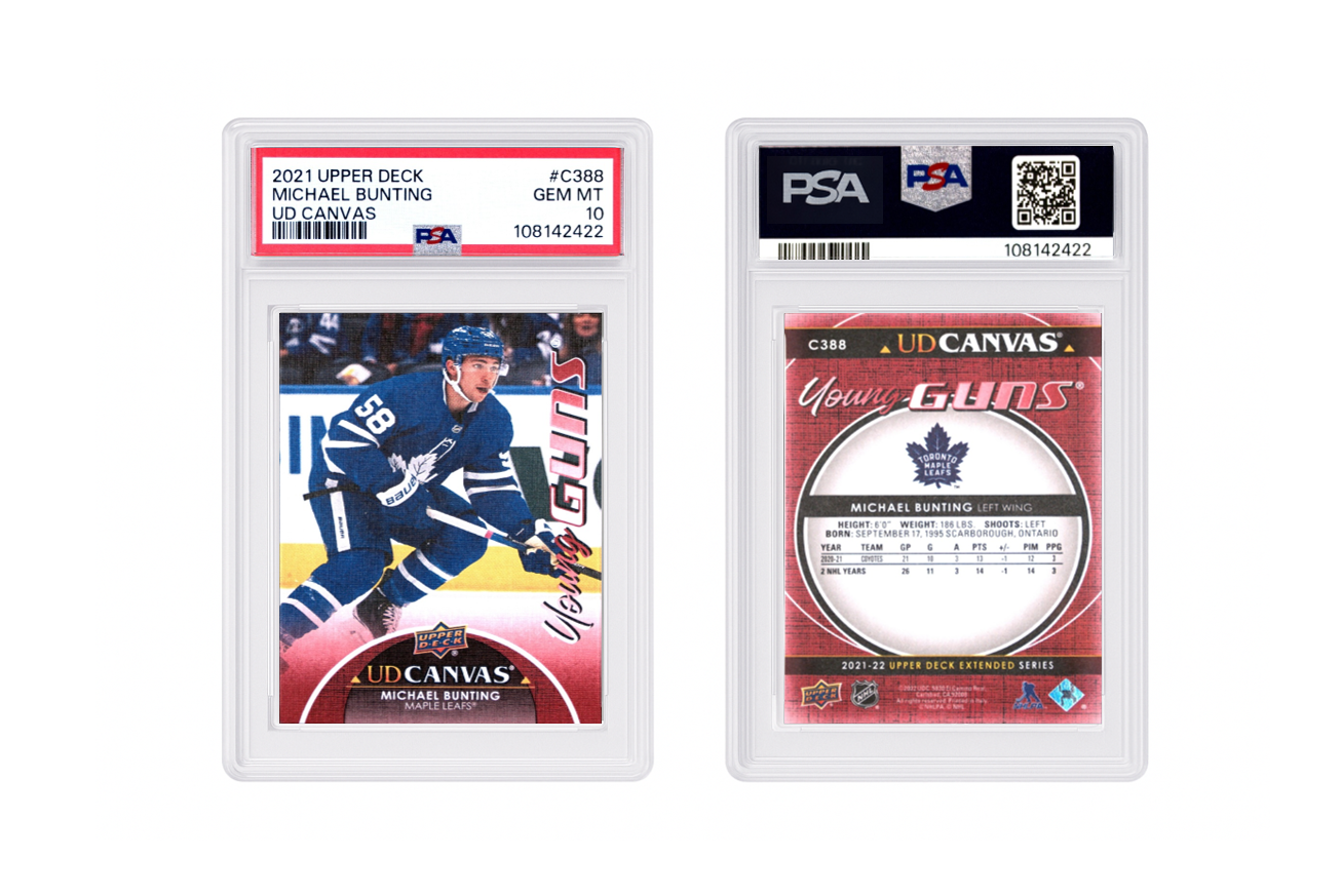 2021 Upper Deck Michael Bunting UD Canvas Young Guns