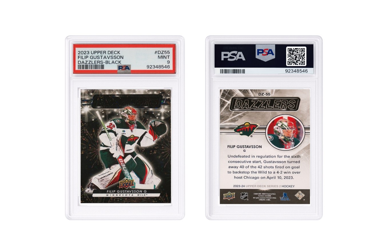 2023 Upper Deck Filip Gustavsson Dazzlers - Black