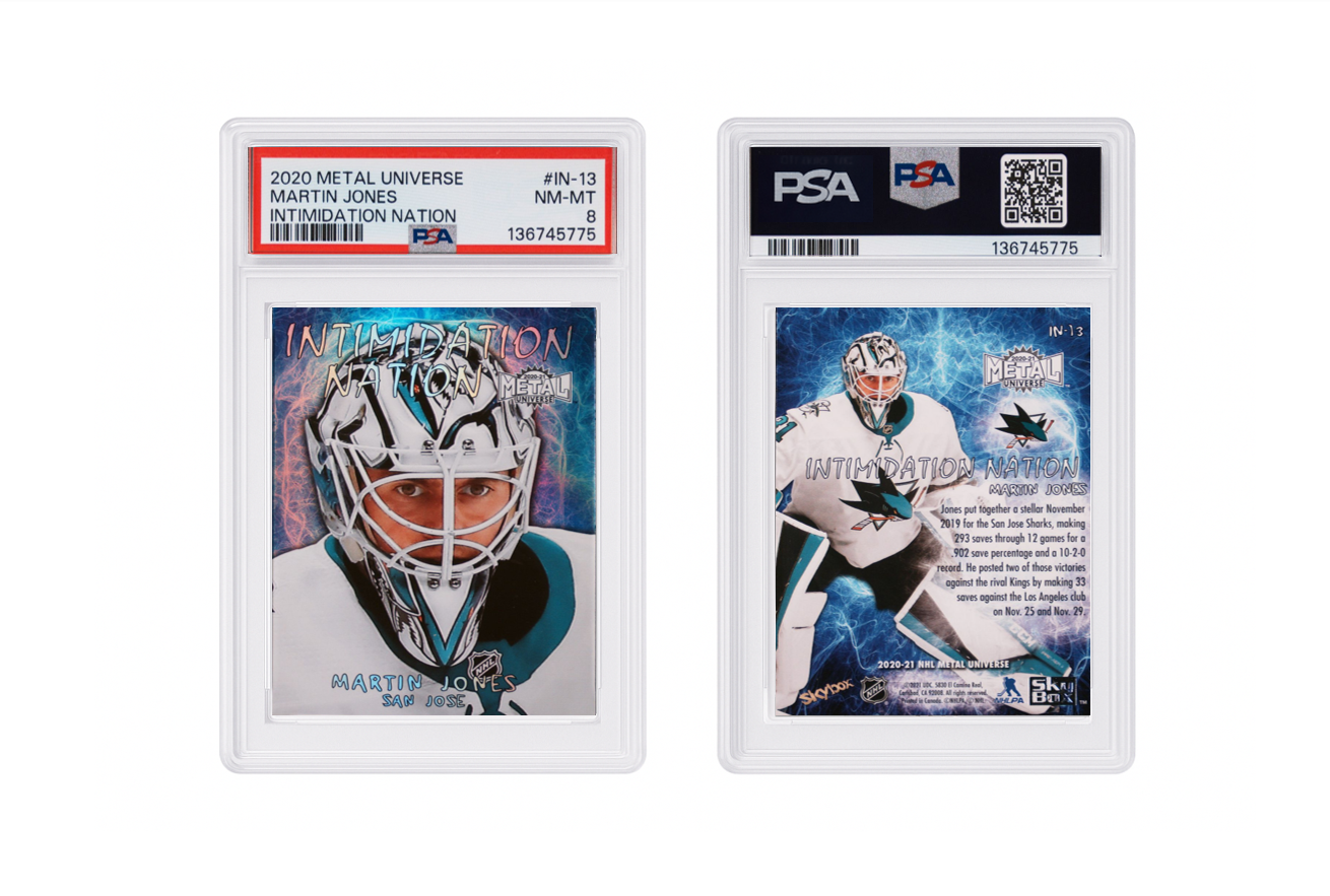 2020 Metal Universe Martin Jones Intimidation Nation PSA 8
