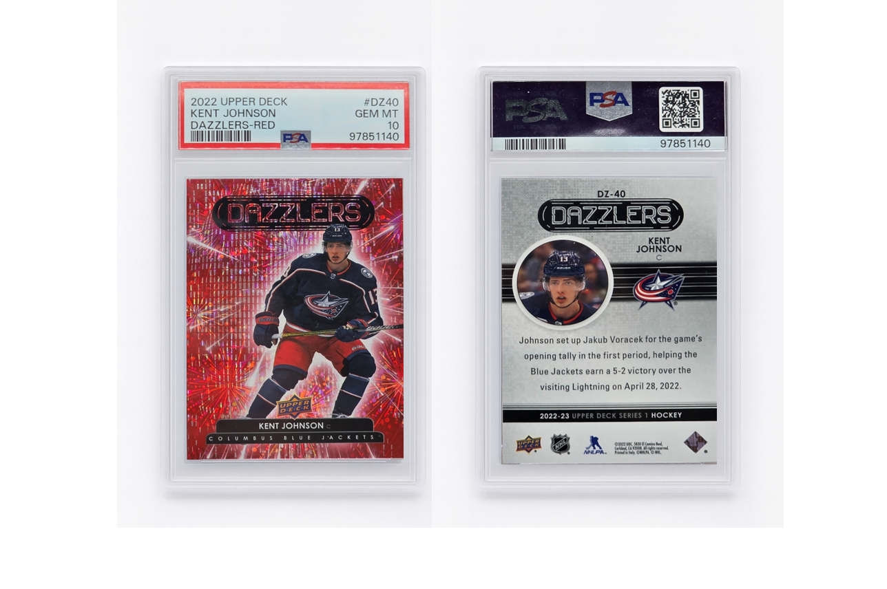 2022 Upper Deck Kent Johnson Dazzlers - Red