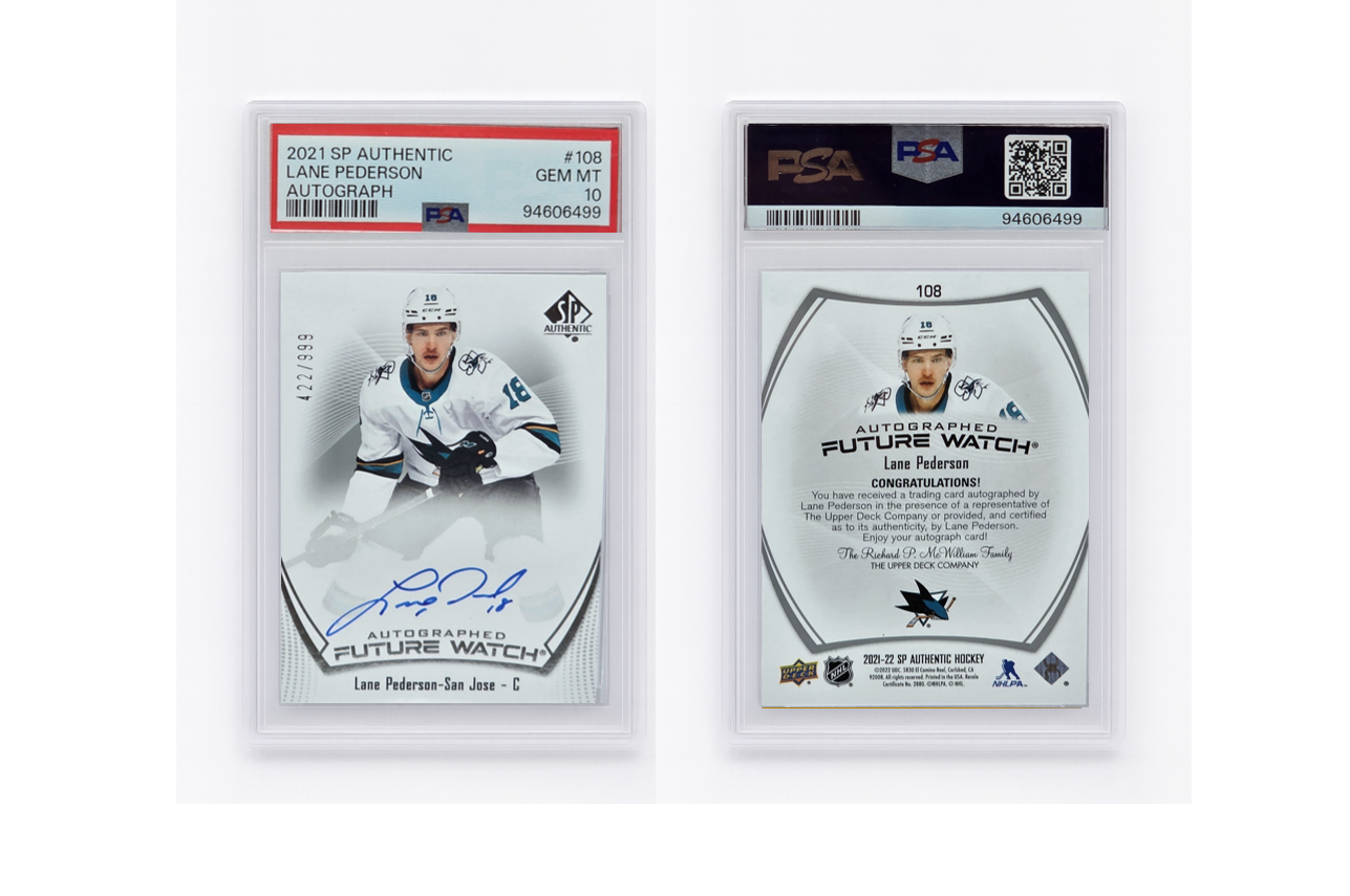 2021 SP Authentic Lane Pederson Autograph /999