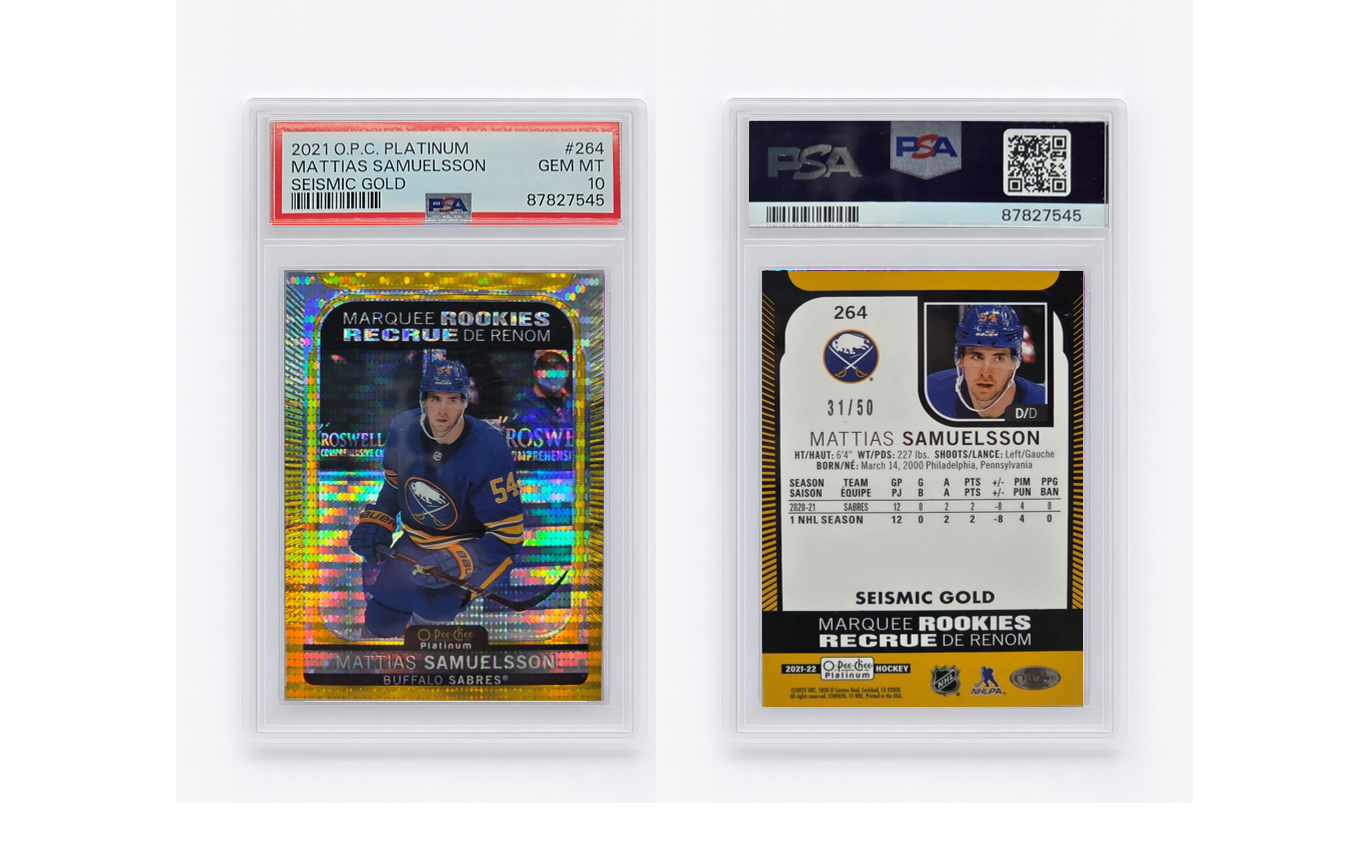 2021 O.P.C. Platinum Mattias Samuelsson Seismic Gold /50