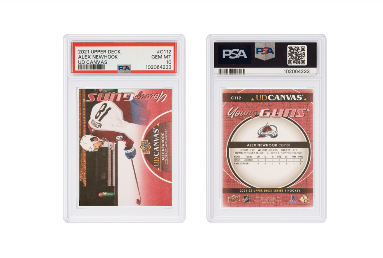 2021 Upper Deck Alex Newhook UD Canvas Young Guns