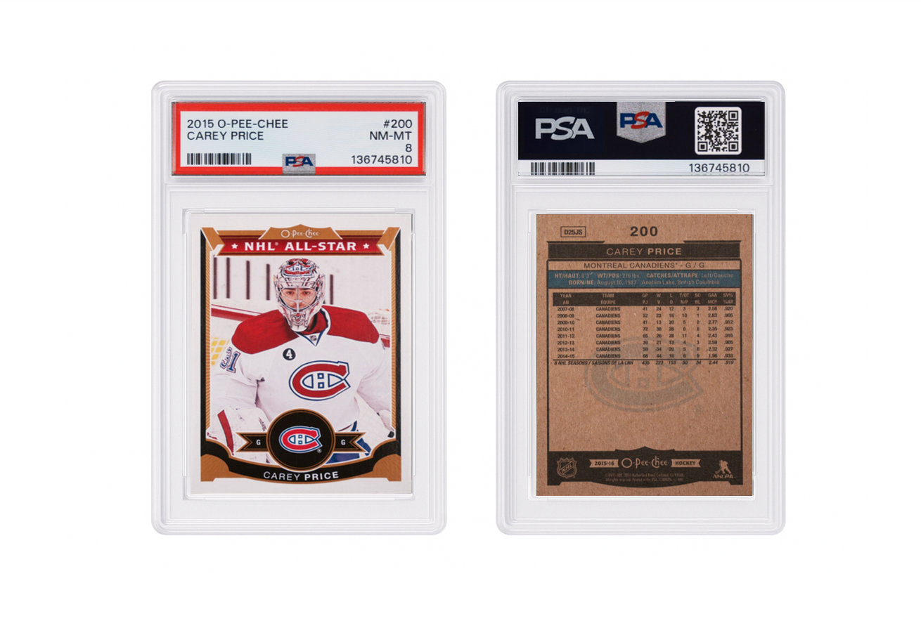 2015 O-Pee-Chee Carey Price NHL All-Star PSA 9