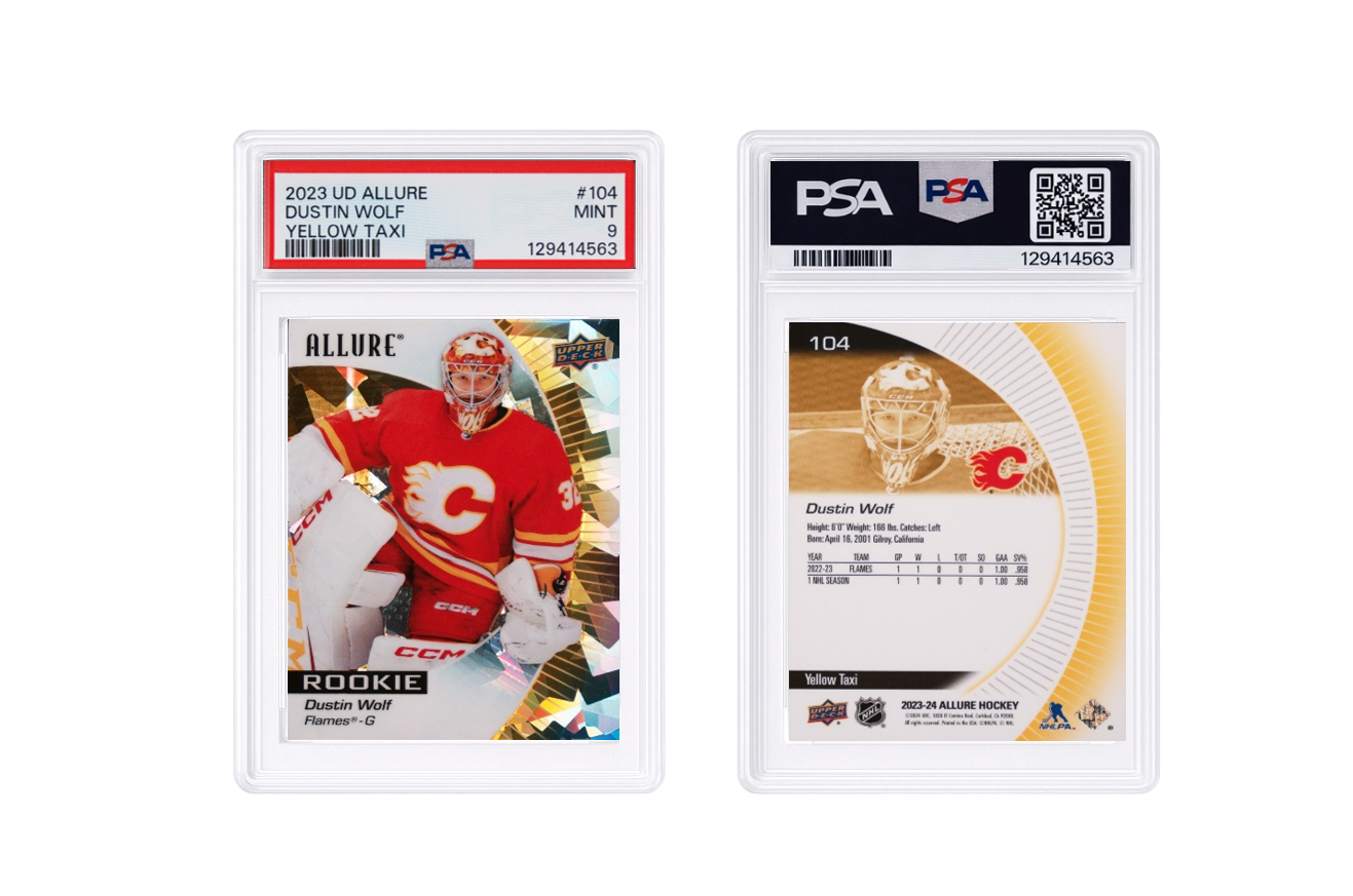 2023 UD Allure Dustin Wolf Rookie Yellow Taxi