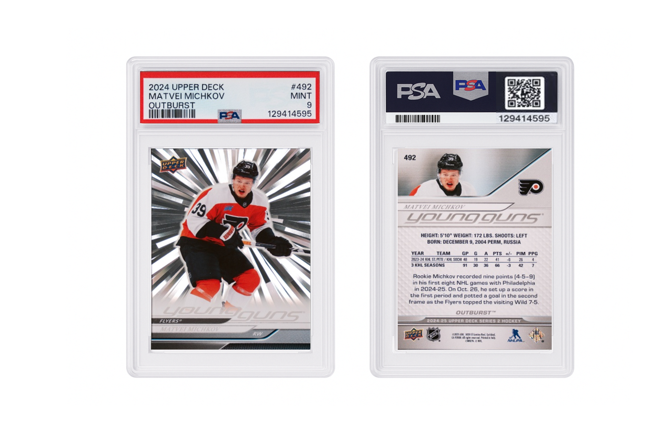 2024 Upper Deck Matvei Michkov Young Guns Silver Outburst